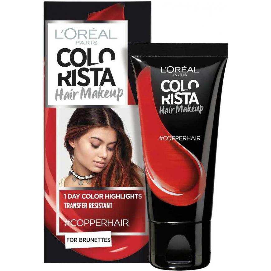 Loreal L'Oreal Paris, Colorista hair makeup, semi-permanent hair dye, COPPERHAIR, 30 ml for women