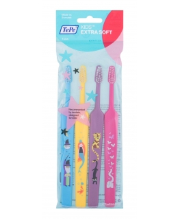 Dantų šepetėlis TEPE šepetėliai kids 4-pack extra soft