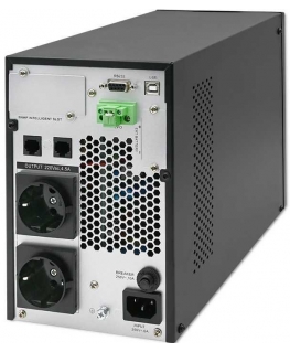 Qoltec Power source emergency UPS 1kVA | 1000W | Power Factor 1.0 | LCD | EPO| USB | Online