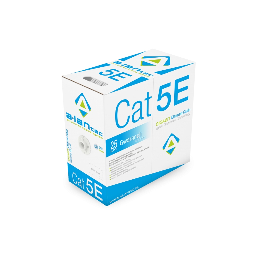 Alantec KIF5PVC305 tīkla kabelis Balts 305