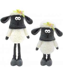 Saska Garden SHEEP ON TELESCOPES 39-52CM SPRING DECORATION