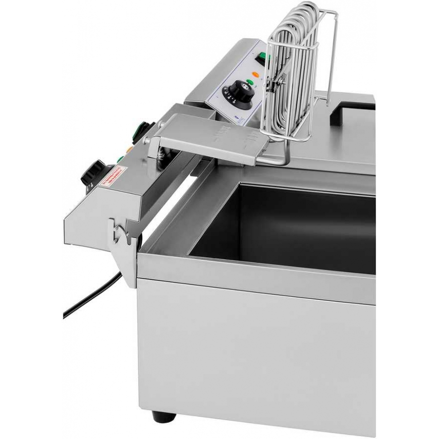 Royal Catering Elektrinė maitinimo dviguba gruzdintuvė su čiaupu 230 V 2 x 3200W 2 x 13 L – 4