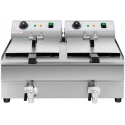 Royal Catering Electric power double fryer with tap 230 V 2 x 3200W 2 x 13 L Royal Catering Electric power double fryer with tap 230 V 2 x 3200W 2 x 13 L