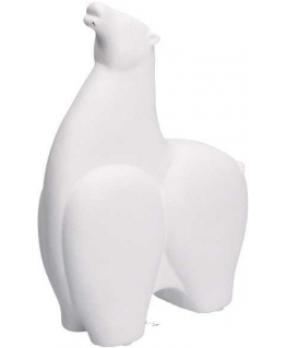 Rituali Domestici Figūrėlė dekoracyjna w kształcie konia Noinonnitriamo - Balta, 26 x 18 cm
