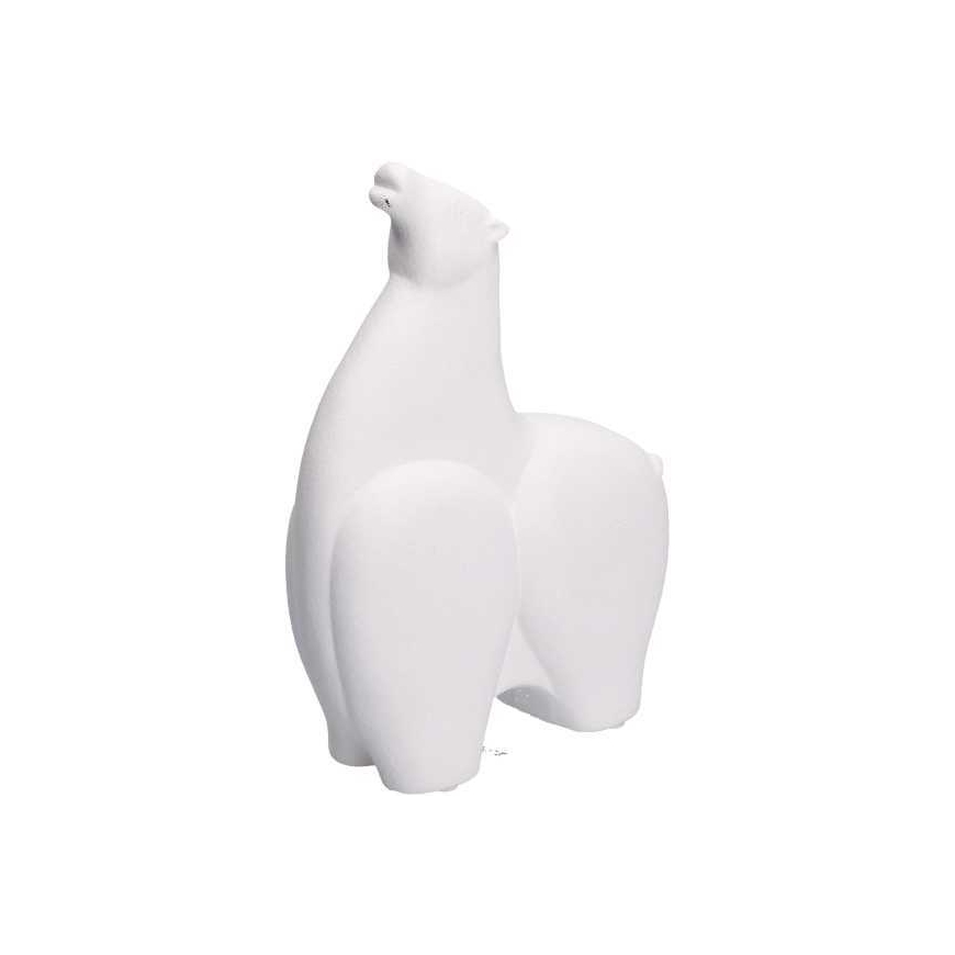 Rituali Domestici Figūrėlė dekoracyjna w kształcie konia Noinonnitriamo - Balta, 26 x 18 cm