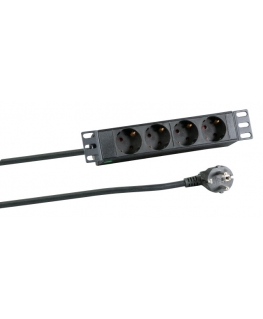 EFB Elektronik EK631DE.10 удлинитель 2 m 4 розетка(и) Для помещений Черный