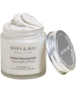 MARY & MAY Lemon Niacinamide Glow Wash off Pack - Rozjasňující pleťová maska