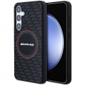 Case Mercedes AMG AMHMS24M23SMRK S24+ S926 black/black hardcase Silicone Carbon Pattern MagSafe
