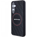 Dėklas Mercedes AMG AMHMS24M23SMRK S24+ S926 juoda/juodas hardcase Silicone Carbon Pattern MagSafe