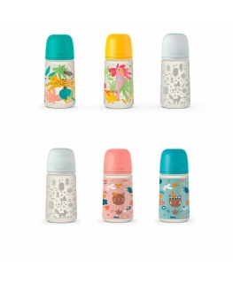 Kūdikio buteliukas Suavinex Prints M 270 ml