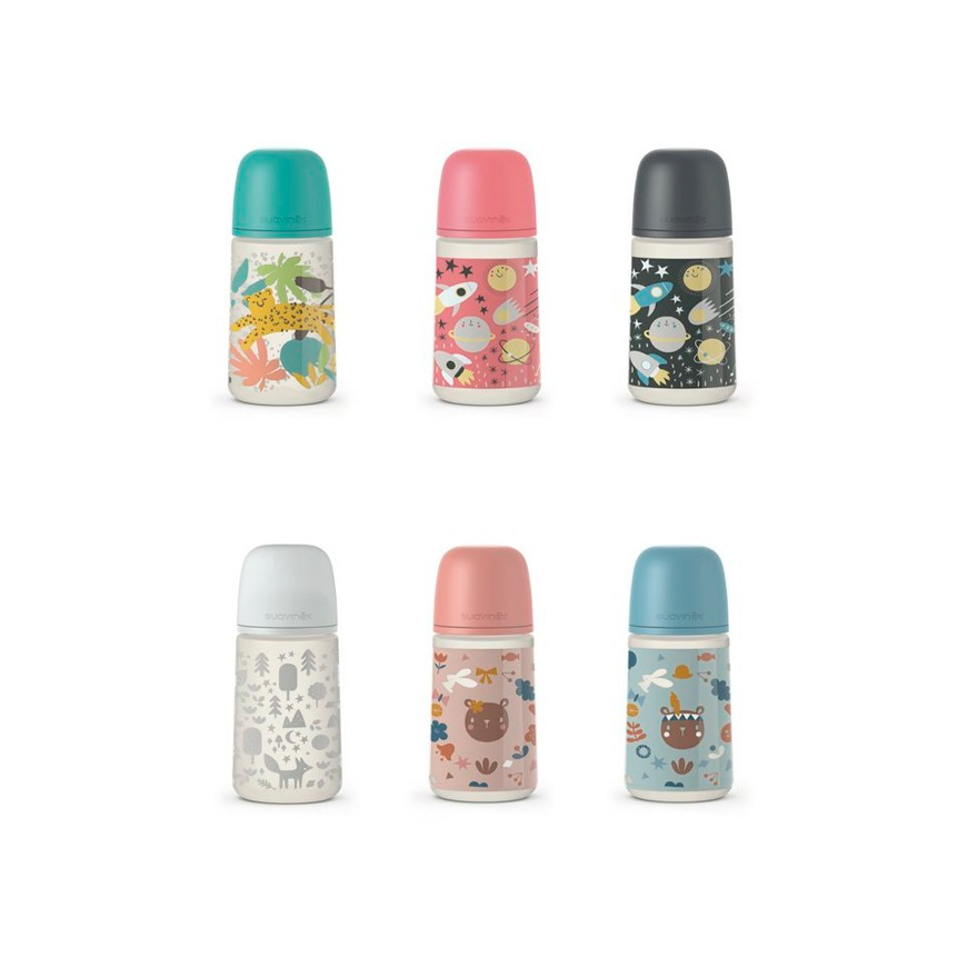 Baby bottle Suavinex Prints M 270 ml – 2