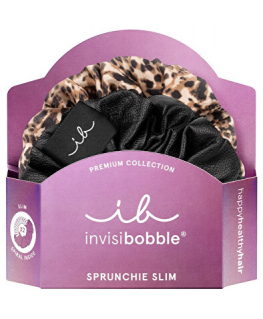 Invisibobble Sprunchie Slim Premium Leo is the New Black - Hair elastic ( 2 pcs )