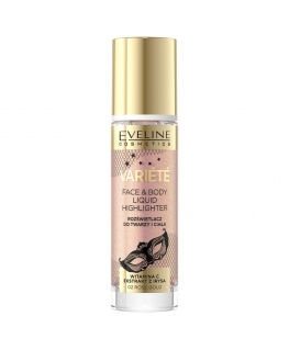 Eveline Cosmetics Variete Liquid Highlighter liquid highlighter for face and body 02 Rose Gold 30ml