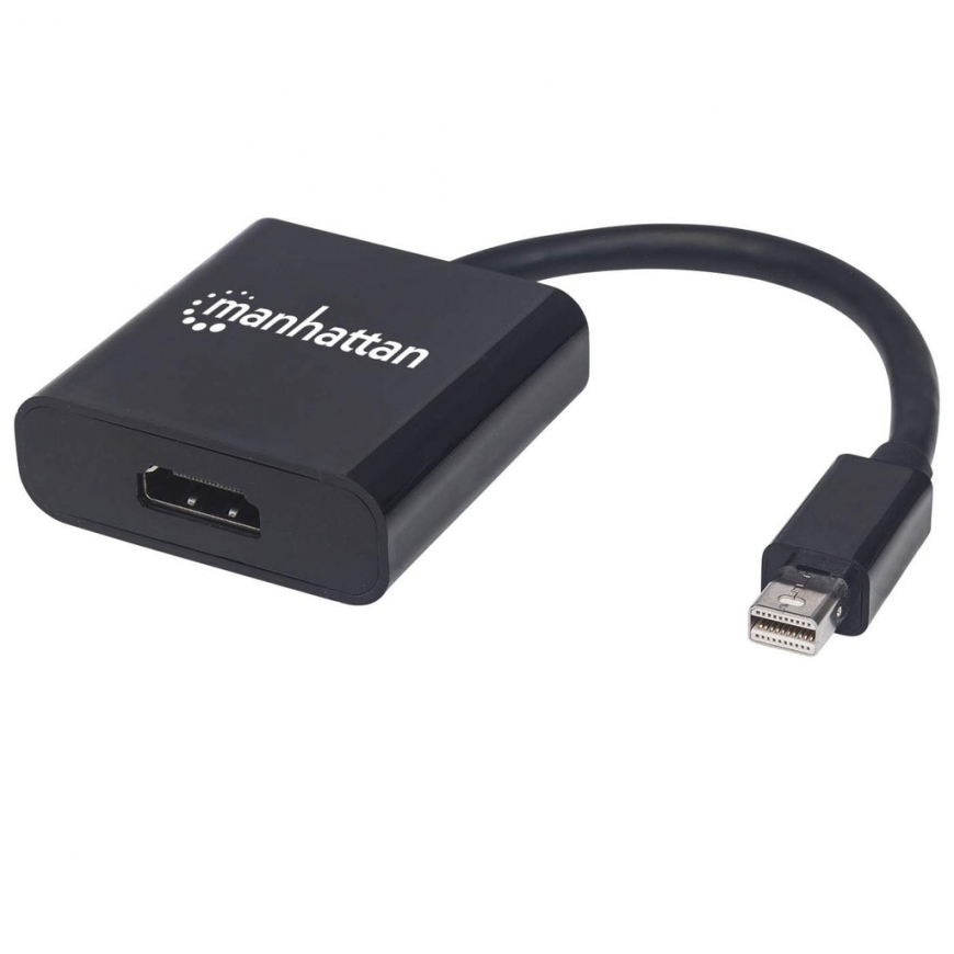 Manhattan 152570 vaizdo kabelio adapteris Mini DisplayPort HDMI A tipo (standartinis) Juoda