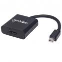 Manhattan 152570 videokaabliadapter Mini DisplayPort HDMI tüüp A (Standard) Must Manhattan 152570 videokaabliadapter Mini DisplayPort HDMI tüüp A (Standard) Must