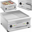 Royal Catering Grill double smooth, grooved with fat drawer 230 V 2x 3200 W Royal Catering Grill double smooth, grooved with fat drawer 230 V 2x 3200 W