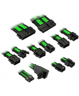 Kolink Core Pro Braided Cable Extension Kit 12V-2x6 Type 1 - Venom Green