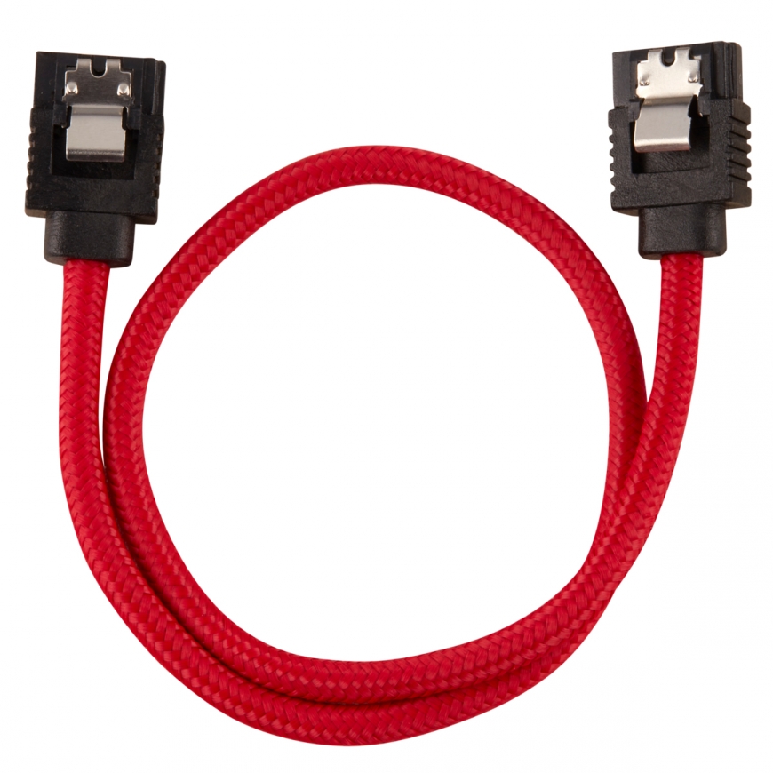 Corsair CC-8900250 SATA kabelis 0,3 m SATA 7-pin Melns, Sarkans – 2