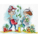 Beldizart Cross-stitch set "Grandmas with pickles" SANB-18 Beldizart Cross-stitch set "Grandmas with pickles" SANB-18