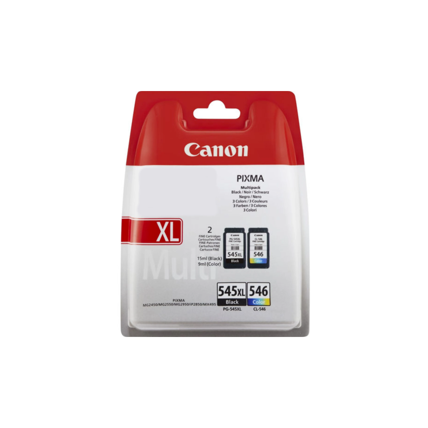 Canon PG-545XL/CL-546 (8286B010) Ink Cartridge Multipack
