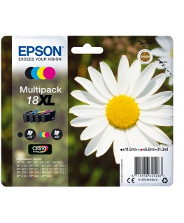 Epson Daisy Monipakkaus, 4 väriä 18XL Claria Home -muste