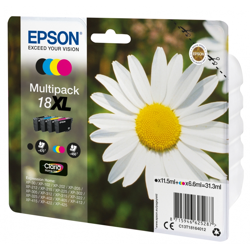 Epson Daisy Multipack 4-colours 18XL Claria Home Ink – 2