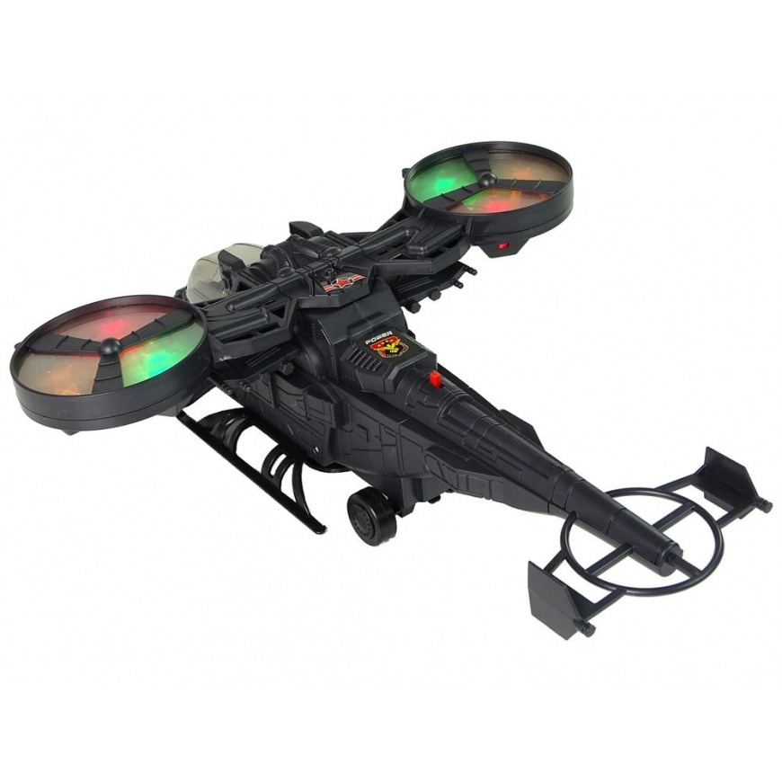 Lean Toys „LeanToys“ karinio sraigtasparnio „High Wings“ šviesos garsas sukasi – 5