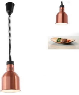 Hendi Food warming lamp - hanging cylindrical conical copper 250W