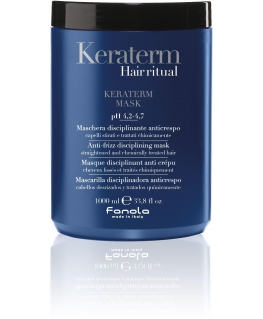 Plaukų kaukė Fanola Keraterm Hair Ritual, tiesintiems ir chemiškai pažeistiems plaukams, 86581, 1000 ml