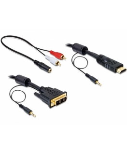 DeLOCK 84456 videokaabliadapter 3 m DVI-D HDMI Must