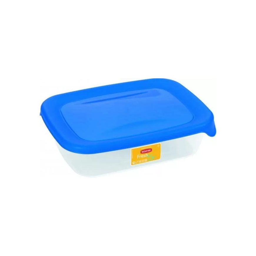 Food container rectangle 0,5L Fresh&Go blue