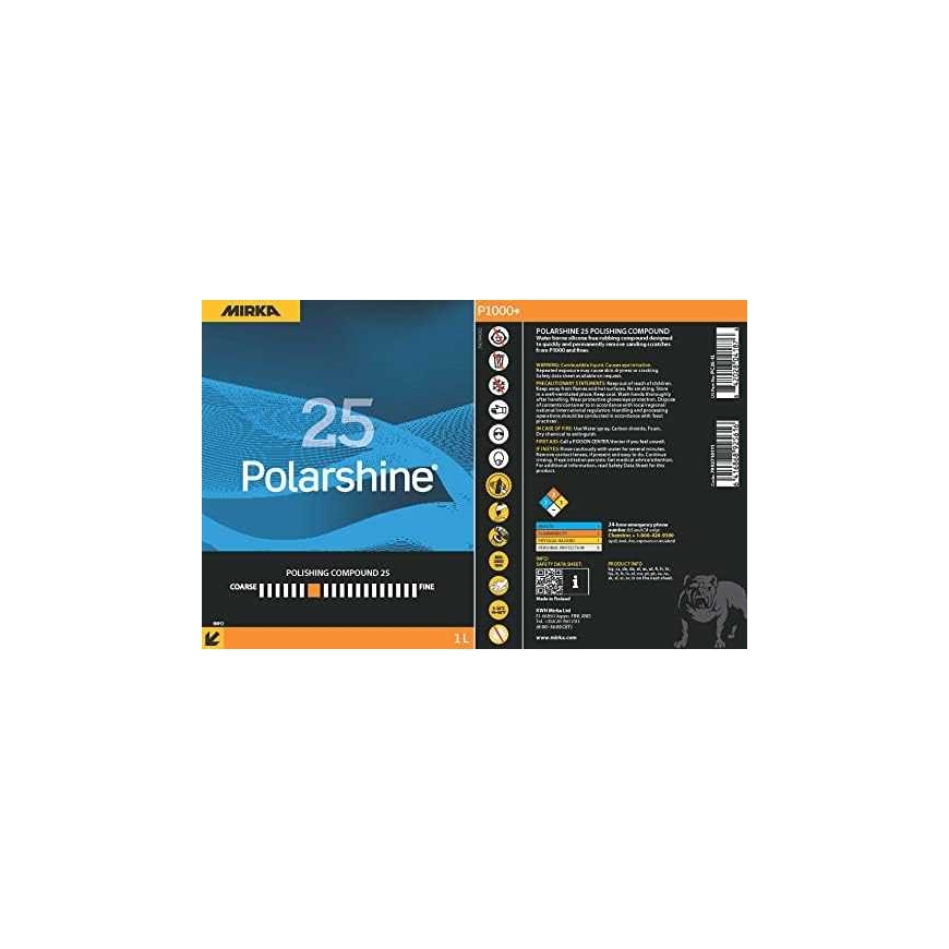 Poliravimo pasta Mirka Polarshine M25 7992710111 1 l – 2