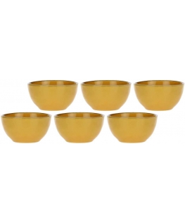 Rose&Tulipani Set of 6 misek na owoce Concerto Ocra - Yellow, 11 cm