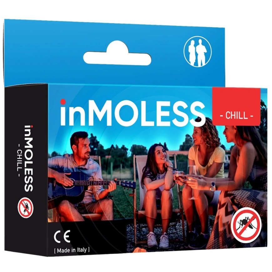 InMOLESS Chill pārnēsājamais ultraskaņas odu atbaidīšanas līdzeklis - balts