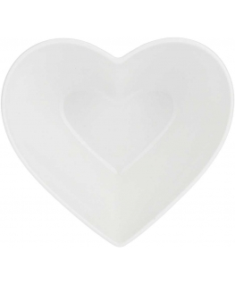 La Porcellana Bianca Bowl Cupid's heart - White, 13 cm