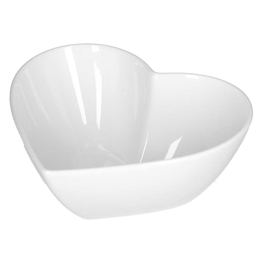 La Porcellana Bianca Miska Cupido serce - Balta, 13 cm – 2