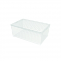 Box with lid Textile Box 45L 59,6x39,4x23cm transparent Box with lid Textile Box 45L 59,6x39,4x23cm transparent