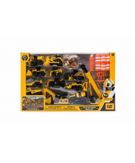 CAT construction vehicle set with accessories Little Machines Mega Set, 83337