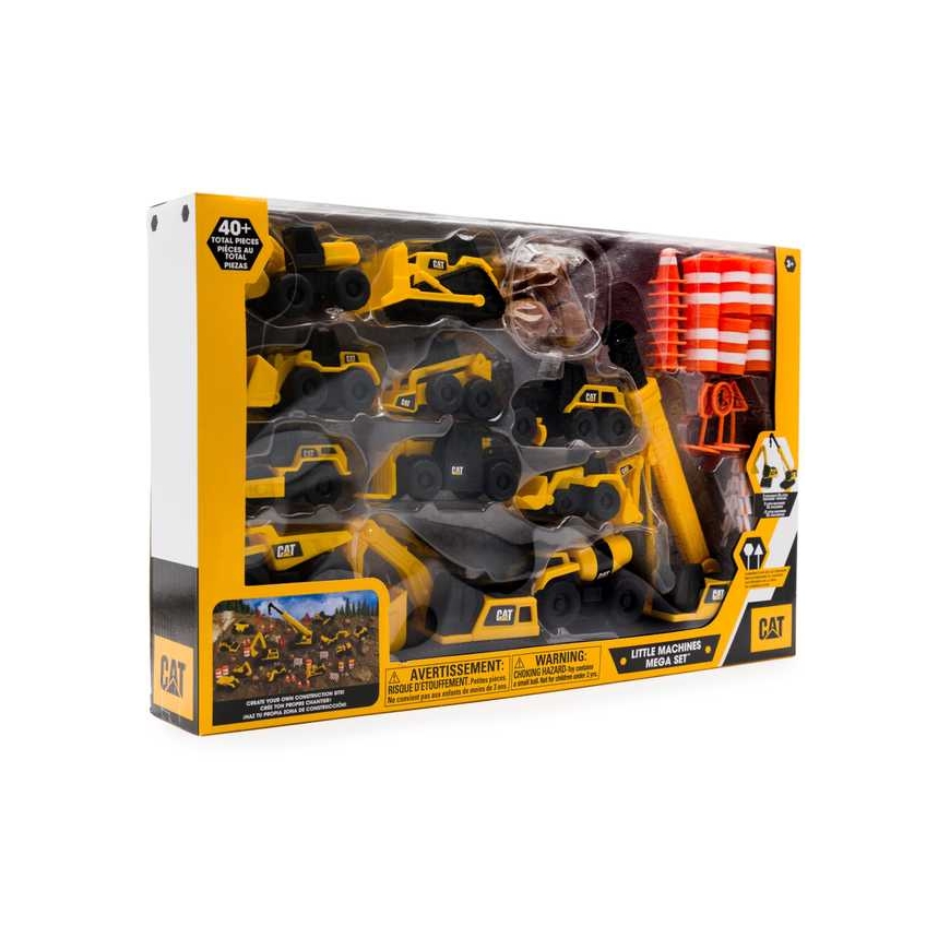 CAT construction vehicle set with accessories Little Machines Mega Set, 83337 – 3