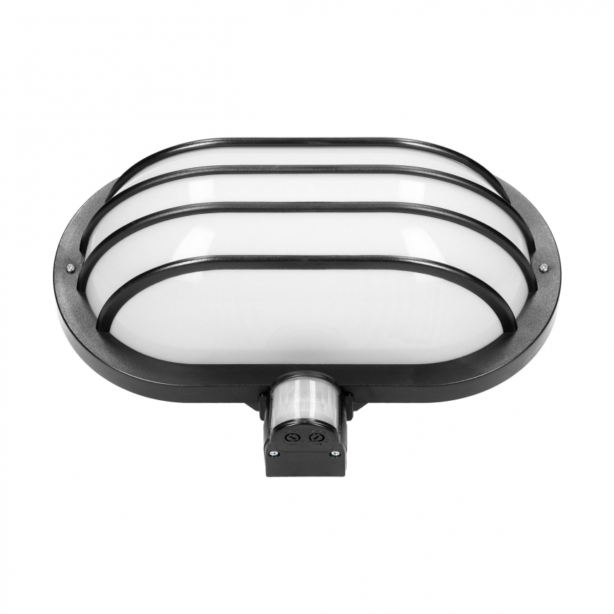 Wall lamp Orno LASO, garden lamp with 180° motion sensor, 1x60W, E27, IP44, plastic, black – 4