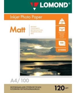 Photo paper Lomond Photo Inkjet Paper Matte 120 g/m2 A4, 100 sheets