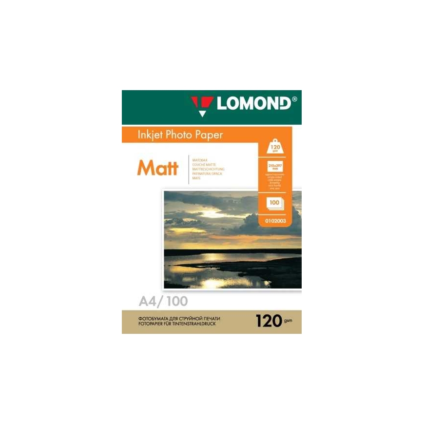 Photo paper Lomond Photo Inkjet Paper Matte 120 g/m2 A4, 100 sheets