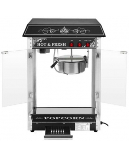 Royal Catering Professional, efficient adjustable popcorn machine 230V 1.6kW, black