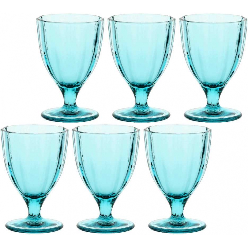 Rose&Tulipani Set of 6 kieliszków Amami - Turquoise, 300 ml