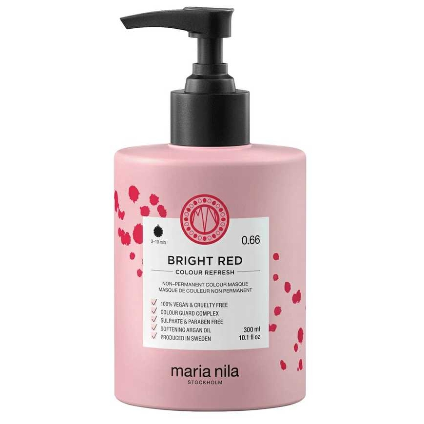 Maria Nila Color Refresh hair coloring mask 0.66 Bright Red 300ml – 3