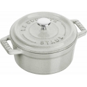 Mini garnek żeliwny apvalus Staub - 250 ml, Balta trufla Mini garnek żeliwny apvalus Staub - 250 ml, Balta trufla