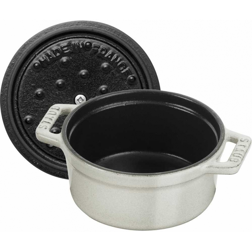 Mini garnek żeliwny round Staub - 250 ml, White truffle – 5