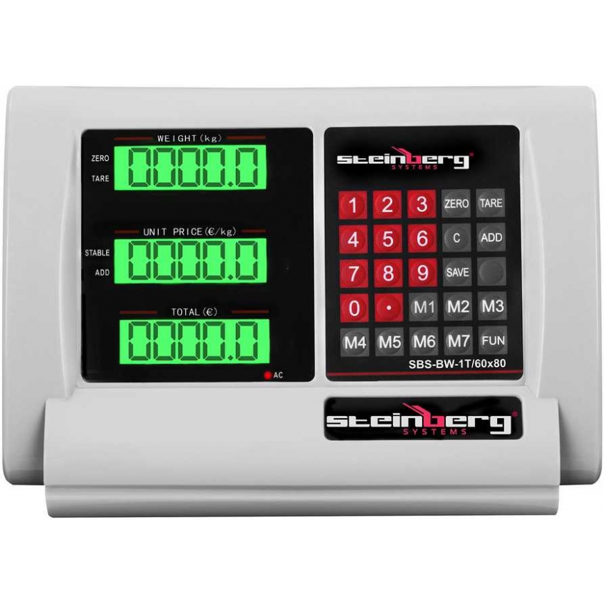 Kitchen scales Steinberg Systems Scales, wireless WiFi storage platform SBS-BW-1T LCD, up to 1 ton – 5