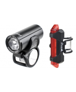 Lighting set ProX Pictor CREE 350Lm + 10Lm USB black