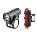 Apšvietimo komplektas ProX Pictor CREE 350Lm + 10Lm USB juodas Apšvietimo komplektas ProX Pictor CREE 350Lm + 10Lm USB juodas